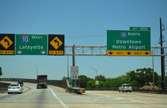 I-10 west at I-110 - Baton Rouge, LA