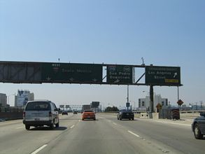 I-10 west at I-110/SR 100 - 2004