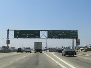 I-10 west at I-110/SR 100 - 2004