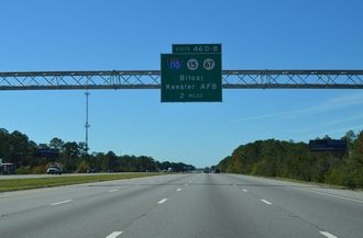 I-10 west at I-110/MS 15-67 - D'Iberville