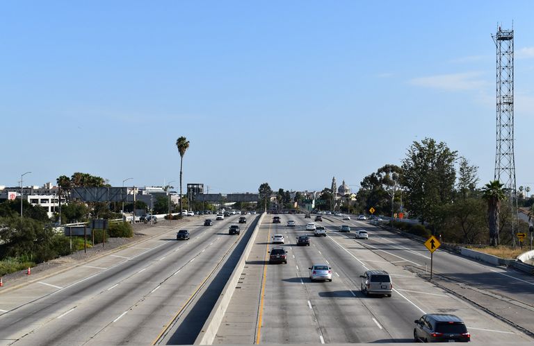 I-110 at I-10 - Downtown, Los Angeles, CA