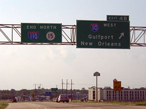 I-110/MS 15 north at I-10 - 2003