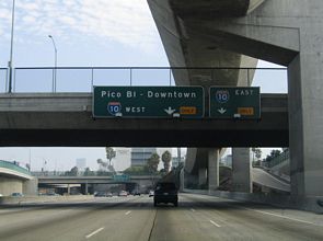 I-110 north at I-10/SR 110 - 2005