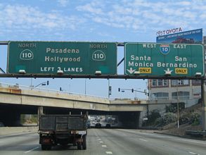 I-110 north at I-10/SR 110 - 2005