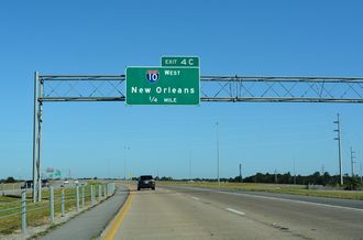 I-110/MS 67 north at I-10 - D'Iberville