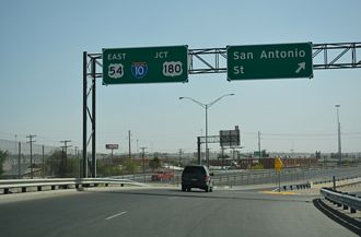 IH 110 north at San Antonio St - El Paso, TX
