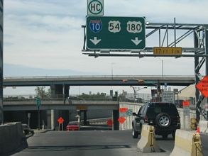 IH 110 north at US 62 - 2006