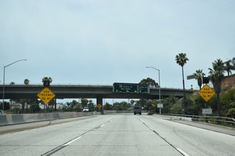 I-110 south at SR 47 - San Pedro, CA
