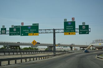 IH 110 south at US 62 - El Paso, TX