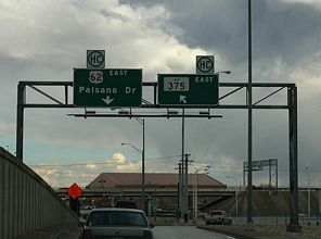 IH 110 south at US 62 - 2005
