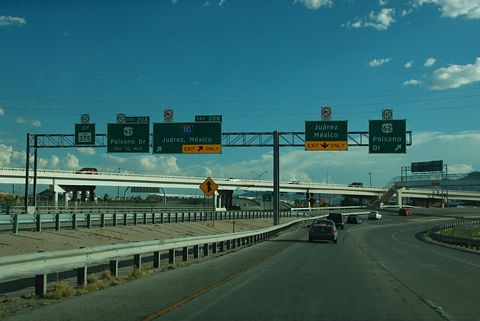 IH-110 south at US 62 - El Paso, TX