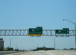 I-110/MS 15 south at US 90 - Biloxi