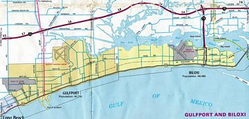Biloxi-Gulfport - 1977 Mississippi Official Highway Map