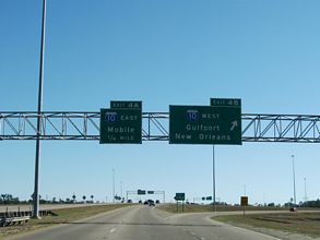 MS 15 south at I-10/110 - D'Iberville