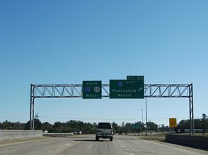 MS 15 south at I-10/110 - D'Iberville