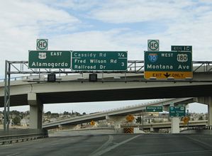 US 54 east at IH 10/US 180 - 2006