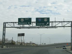 US 62 east at IH 110 - El Paso, TX