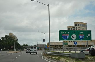 US 90 east at I-110 - Biloxi, MS