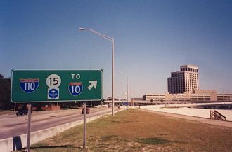 US 90 east at I-110/MS 15 - Biloxi