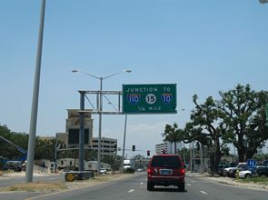 US 90 west at I-110/MS 15 - Biloxi