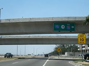 US 90 west at I-110/MS 15 - Biloxi