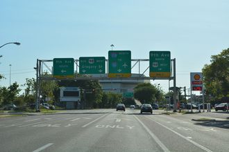 US 98 west at US 98B/I-110 - Pensacola, FL