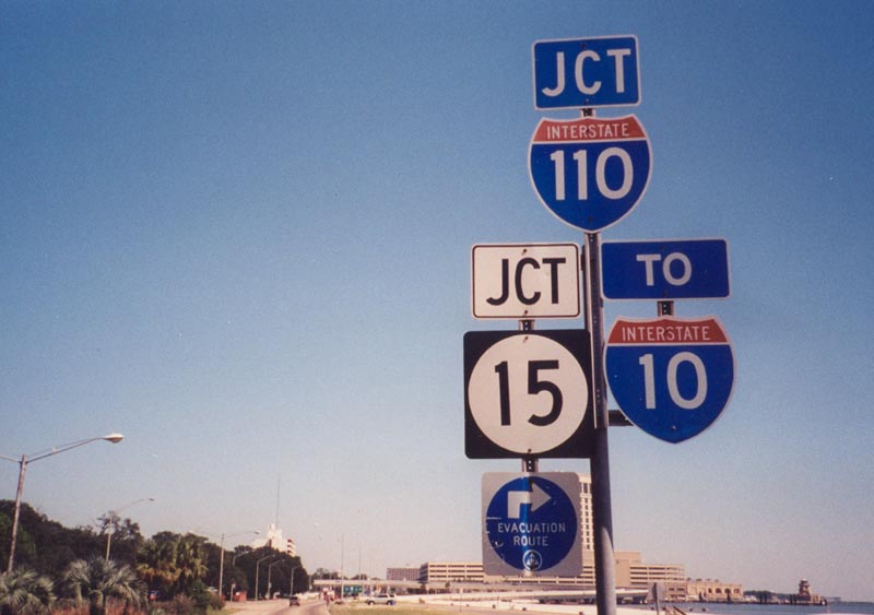 US 90 east at I-110/MS 15 - Biloxi