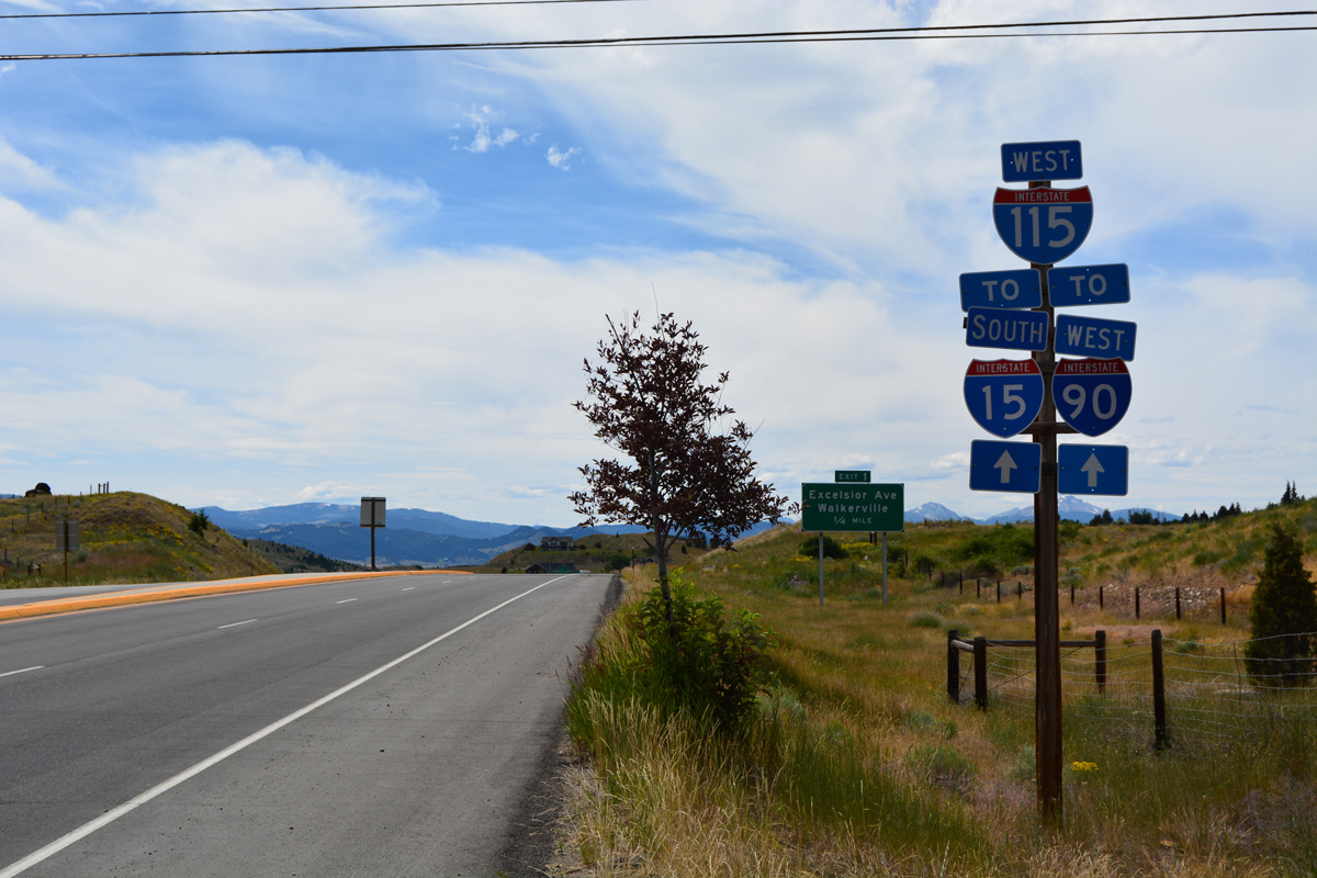 Business Loop I-15/90 west at I-115 - Butte, MT