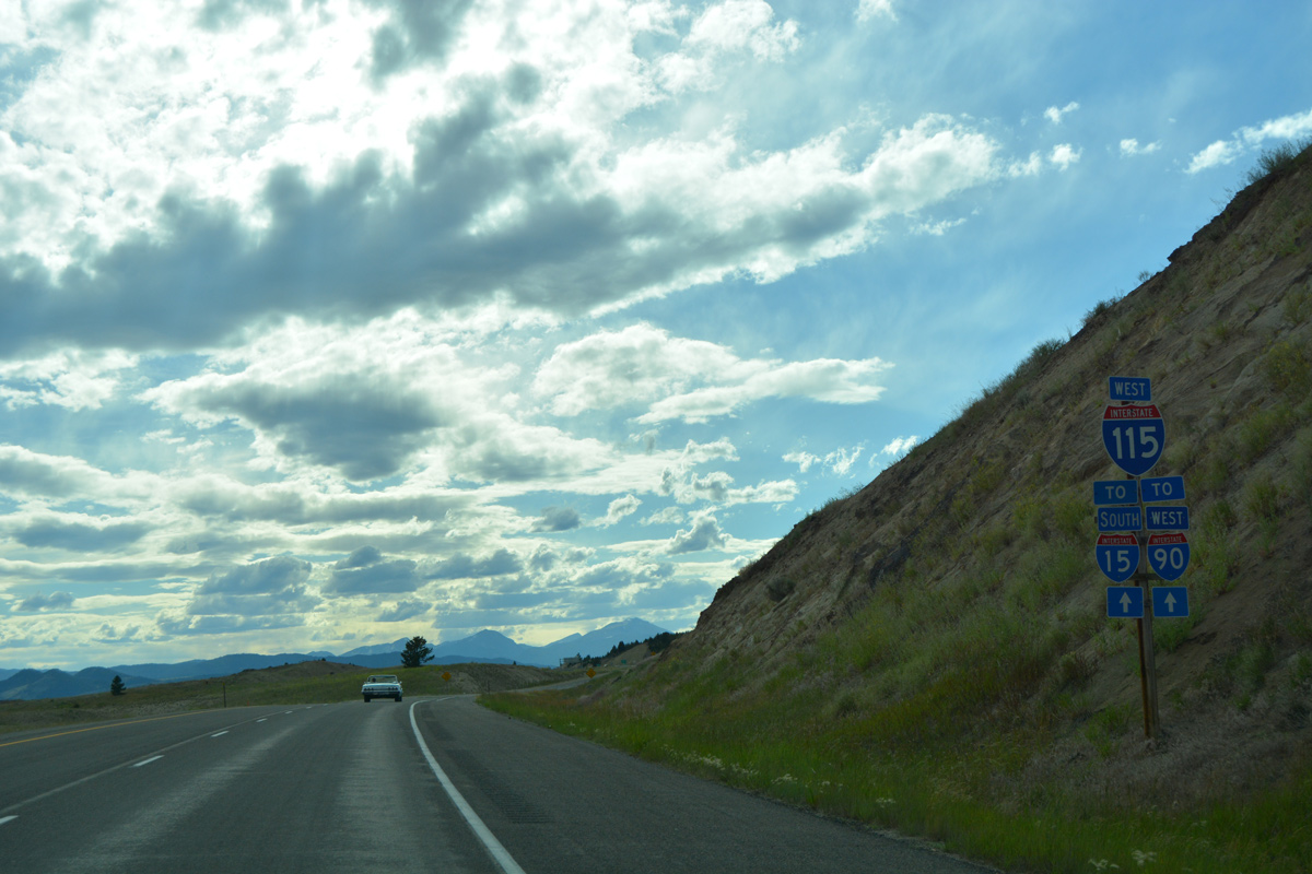 I-115 west at I-15/90 - Butte, MT