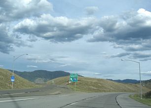 I-15/90 east at I-115 - Butte, MT