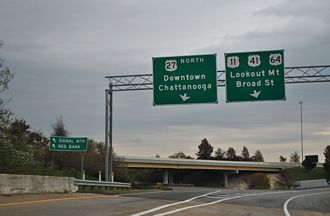 I-24 east at I-124/US 27 - Chattanooga, TN