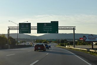 I-24 west at I-124/US 27 - Chattanooga, TN