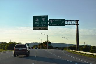 I-24 west at I-124/US 27 - Chattanooga, TN