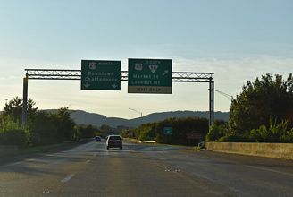 I-24 west at I-124/US 27 - Chattanooga, TN