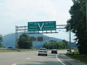 I-124/US 27 south at I-24 - 2005