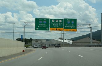 I-124/US 27 south at I-24 - Chattanooga, TN