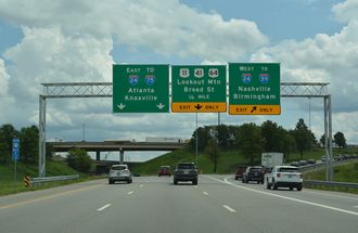 I-124/US 27 south at I-24 - Chattanooga, TN