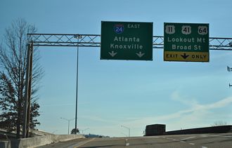 I-124/US 27 south at I-24 - Chattanooga, TN