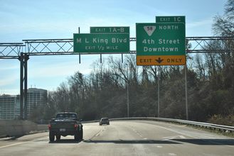 US 27 south at I-124 - 2013