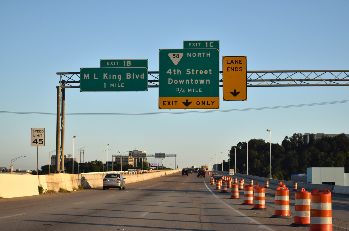 US 27 south at I-124 - 2020