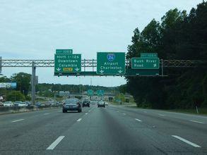 I-26/US 76 east at I-126 - Columbia, SC