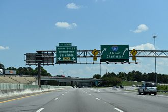 I-26/US 76 east at I-126 - Columbia, SC