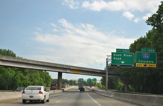 I-26 west at I-126/US 76 - Columbia, SC
