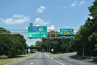 I-126 east at US 21/176/321 - Columbia, SC