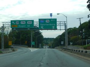 US 21/76/176/321 south at I-126 - Columbia, SC