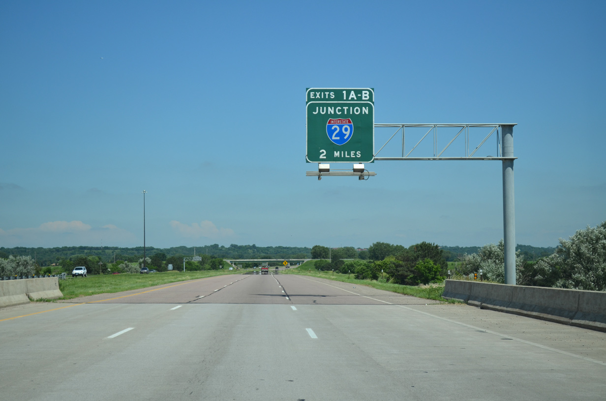 I-129/US 20-75 east at I-29 - South Sioux City, NE