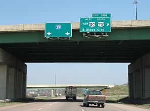 I-29 north at I-129/US 20-75 - 2007