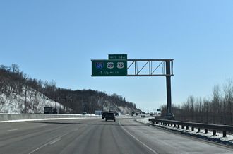 I-29 south at I-129/US 20-75 - Sioux City, IA