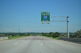 I-129/US 20-75 east at I-29 - South Sioux City, NE