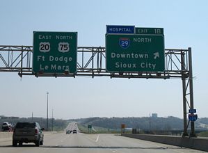 I-129/US 20-75 east at I-29 - 2007